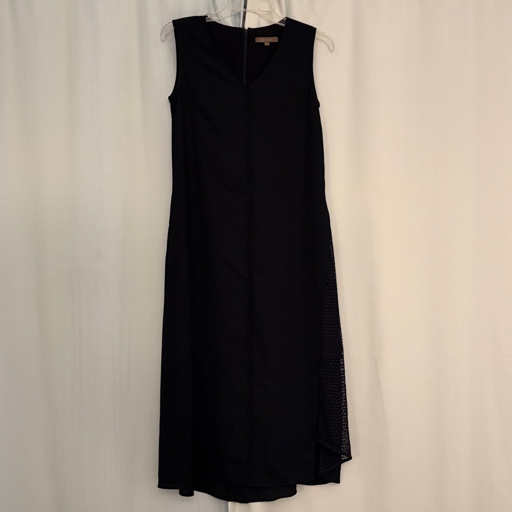 3 for‎ $25! Ellassay Navy Blue Elegant Sleeveless Asymmetrical Chic V-Neck Dress